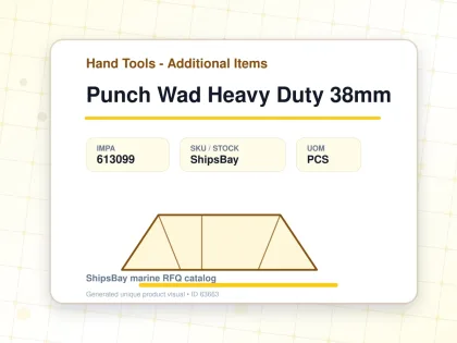 Punch Wad Heavy Duty 38mm - Hand Tools - Additional Items - IMPA 613099 - UOM PCS