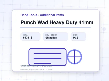 Punch Wad Heavy Duty 41mm - Hand Tools - Additional Items - IMPA 613113 - UOM PCS