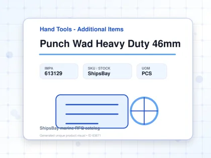 Punch Wad Heavy Duty 46mm - Hand Tools - Additional Items - IMPA 613129 - UOM PCS
