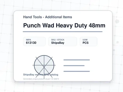 Punch Wad Heavy Duty 48mm - Hand Tools - Additional Items - IMPA 613130 - UOM PCS