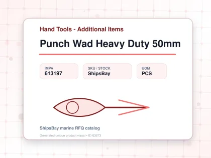 Punch Wad Heavy Duty 50mm - Hand Tools - Additional Items - IMPA 613197 - UOM PCS