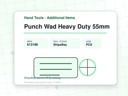 Punch Wad Heavy Duty 55mm - Hand Tools - Additional Items - IMPA 613198 - UOM PCS