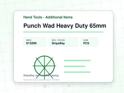 Punch Wad Heavy Duty 65mm - Hand Tools - Additional Items - IMPA 613200 - UOM PCS