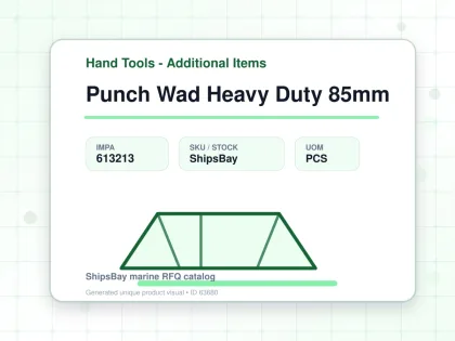 Punch Wad Heavy Duty 85mm - Hand Tools - Additional Items - IMPA 613213 - UOM PCS