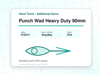 Punch Wad Heavy Duty 90mm - Hand Tools - Additional Items - IMPA 613214 - UOM PCS