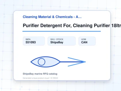 Purifier Detergent For, Cleaning Purifier 18ltr - Cleaning Material & Chemicals - Additional Items - IMPA 551093 - UOM CAN