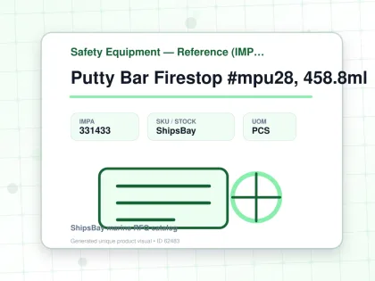 Putty Bar Firestop #mpu28, 458.8ml - Safety Equipment — Reference (IMPA) - IMPA 331433 - UOM PCS