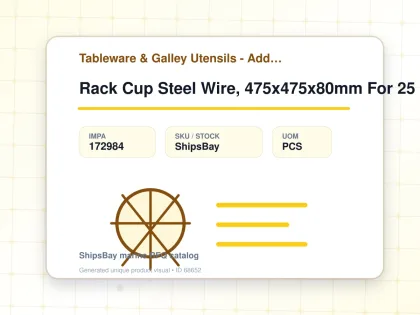 Rack Cup Steel Wire, 475x475x80mm For 25 Cups - Tableware & Galley Utensils - Additional Items - IMPA 172984 - UOM PCS