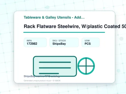 Rack Flatware Steelwire, W/plastic Coated 500x500x100mm - Tableware & Galley Utensils - Additional Items - IMPA 172982 - UOM PCS