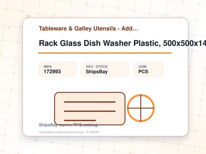 Rack Glass Dish Washer Plastic, 500x500x140mm 36 Pockets - Tableware & Galley Utensils - Additional Items - IMPA 172993 - UOM PCS