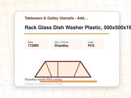 Rack Glass Dish Washer Plastic, 500x500x160mm 36 Pockets - Tableware & Galley Utensils - Additional Items - IMPA 172995 - UOM PCS