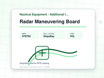 Radar Maneuvering Board - Nautical Equipment - Additional Items - IMPA 370703 - UOM VOL