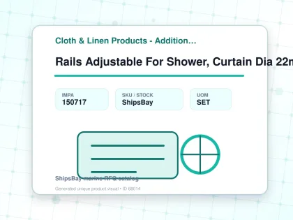 Rails Adjustable For Shower, Curtain Dia 22mm 1100-2000mm - Cloth & Linen Products - Additional Items - IMPA 150717 - UOM SET