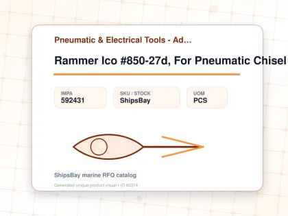 Rammer Ico #850-27d, For Pneumatic Chisel & Chipper - Pneumatic & Electrical Tools - Additional Items - IMPA 592431 - UOM PCS