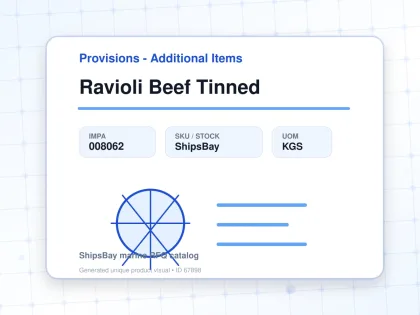 Ravioli Beef Tinned - Provisions - Additional Items - IMPA 008062 - UOM KGS