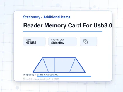 Reader Memory Card For Usb3.0 - Stationery - Additional Items - IMPA 471864 - UOM PCS