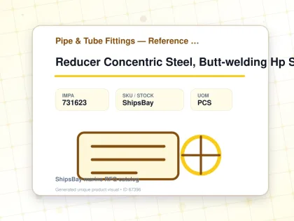 Reducer Concentric Steel, Butt-welding Hp Sch80 50x32a - Pipe & Tube Fittings — Reference (IMPA) - IMPA 731623 - UOM PCS