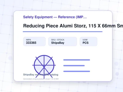 Reducing Piece Alumi Storz, 115 X 66mm Sm7120911 - Safety Equipment — Reference (IMPA) - IMPA 333365 - UOM PCS