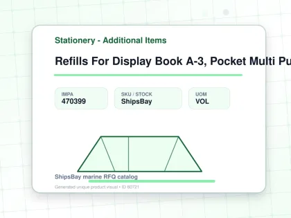Refills For Display Book A-3, Pocket Multi Punched 10's/pkt - Stationery - Additional Items - IMPA 470399 - UOM VOL