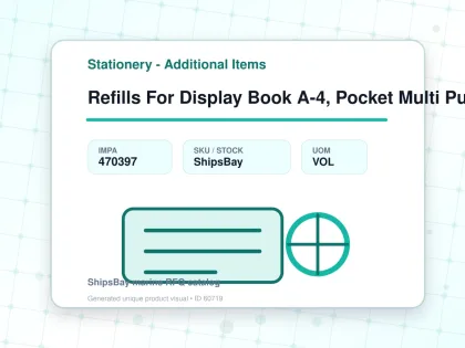 Refills For Display Book A-4, Pocket Multi Punched 10's/pkt - Stationery - Additional Items - IMPA 470397 - UOM VOL