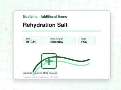 Rehydration Salt - Medicine - Additional Items - IMPA 391924 - UOM PCS