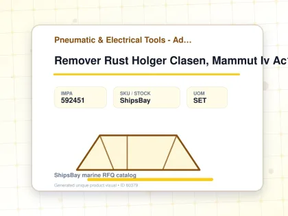 Remover Rust Holger Clasen, Mammut Iv Ac115v 1p 50/60hz - Pneumatic & Electrical Tools - Additional Items - IMPA 592451 - UOM SET