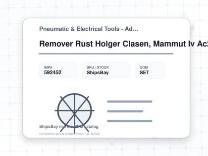 Remover Rust Holger Clasen, Mammut Iv Ac230v 1p 50/60hz - Pneumatic & Electrical Tools - Additional Items - IMPA 592452 - UOM SET