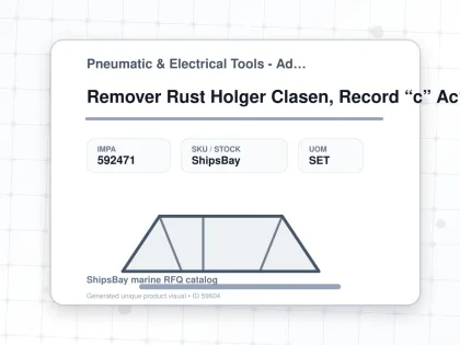 Remover Rust Holger Clasen, Record “c” Ac115v 1p - Pneumatic & Electrical Tools - Additional Items - IMPA 592471 - UOM SET