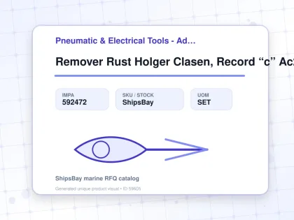 Remover Rust Holger Clasen, Record “c” Ac230v 1p - Pneumatic & Electrical Tools - Additional Items - IMPA 592472 - UOM SET