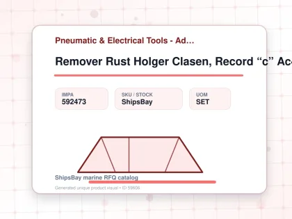 Remover Rust Holger Clasen, Record “c” Ac440v 3p - Pneumatic & Electrical Tools - Additional Items - IMPA 592473 - UOM SET