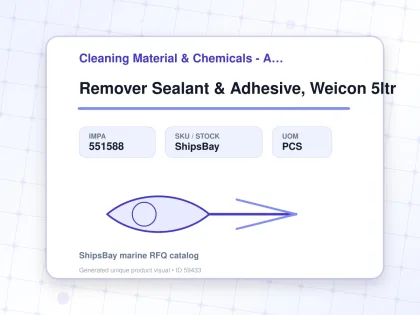 Remover Sealant & Adhesive, Weicon 5ltr - Cleaning Material & Chemicals - Additional Items - IMPA 551588 - UOM PCS