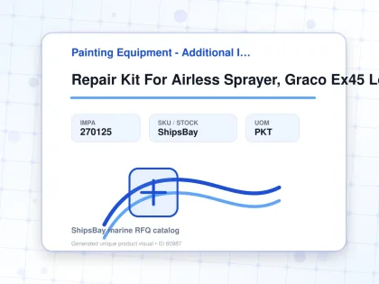 Repair Kit For Airless Sprayer, Graco Ex45 Lower 145cc #24f971 - Painting Equipment - Additional Items - IMPA 270125 - UOM PKT