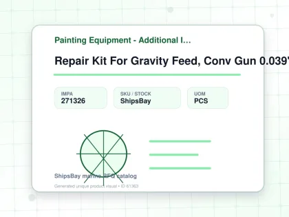 Repair Kit For Gravity Feed, Conv Gun 0.039" Graco 289291 - Painting Equipment - Additional Items - IMPA 271326 - UOM PCS