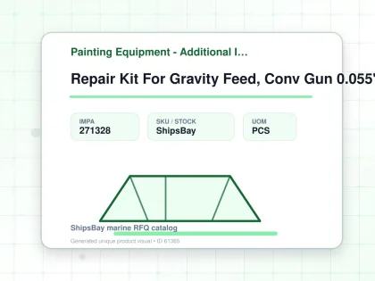 Repair Kit For Gravity Feed, Conv Gun 0.055" Graco 289293 - Painting Equipment - Additional Items - IMPA 271328 - UOM PCS