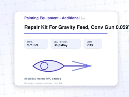 Repair Kit For Gravity Feed, Conv Gun 0.059" Graco 289294 - Painting Equipment - Additional Items - IMPA 271329 - UOM PCS