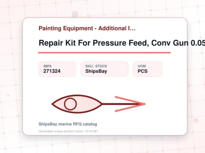Repair Kit For Pressure Feed, Conv Gun 0.055" Graco 289308 - Painting Equipment - Additional Items - IMPA 271324 - UOM PCS