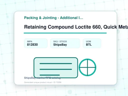 Retaining Compound Loctite 660, Quick Metal 50ml - Packing & Jointing - Additional Items - IMPA 812830 - UOM BTL