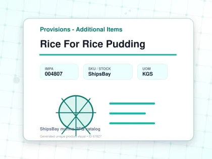 Rice For Rice Pudding - Provisions - Additional Items - IMPA 004807 - UOM KGS