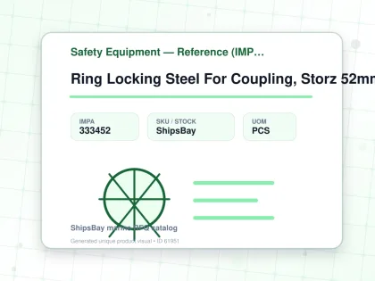 Ring Locking Steel For Coupling, Storz 52mm Sm847052 - Safety Equipment — Reference (IMPA) - IMPA 333452 - UOM PCS