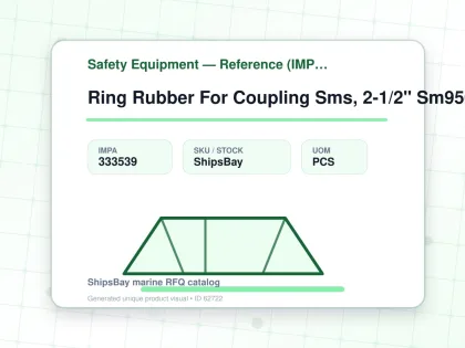 Ring Rubber For Coupling Sms, 2-1/2" Sm95063 - Safety Equipment — Reference (IMPA) - IMPA 333539 - UOM PCS
