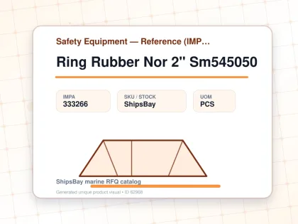 Ring Rubber Nor 2" Sm545050 - Safety Equipment — Reference (IMPA) - IMPA 333266 - UOM PCS