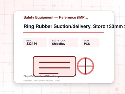Ring Rubber Suction/delivery, Storz 133mm Sm845133 - Safety Equipment — Reference (IMPA) - IMPA 333444 - UOM PCS