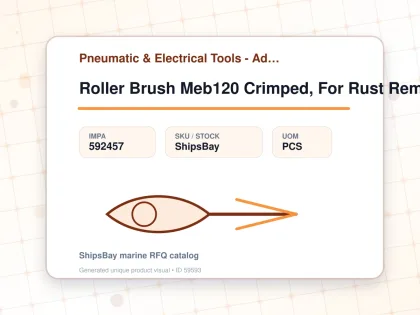 Roller Brush Meb120 Crimped, For Rust Remover - Pneumatic & Electrical Tools - Additional Items - IMPA 592457 - UOM PCS