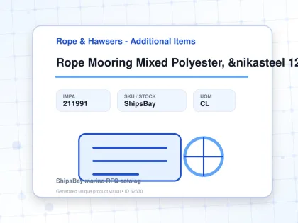 Rope Mooring Mixed Polyester, &nikasteel 12st 84mmdiax220mtr - Rope & Hawsers - Additional Items - IMPA 211991 - UOM CL