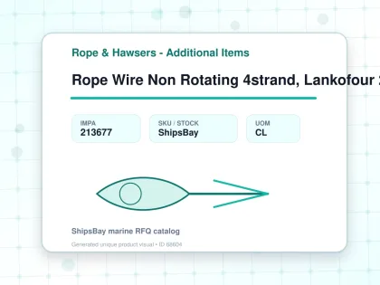 Rope Wire Non Rotating 4strand, Lankofour 28mmdiax200mtr - Rope & Hawsers - Additional Items - IMPA 213677 - UOM CL