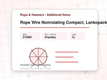 Rope Wire Nonrotating Compact, Lankopack 37x7 30mmdiax200mtr - Rope & Hawsers - Additional Items - IMPA 213590 - UOM CL