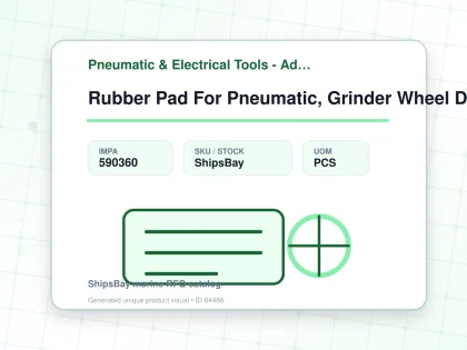 Rubber Pad For Pneumatic, Grinder Wheel Dia 125mm - Pneumatic & Electrical Tools - Additional Items - IMPA 590360 - UOM PCS