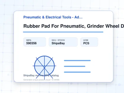 Rubber Pad For Pneumatic, Grinder Wheel Dia 58mm - Pneumatic & Electrical Tools - Additional Items - IMPA 590356 - UOM PCS