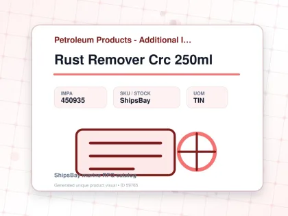 Rust Remover Crc 250ml - Petroleum Products - Additional Items - IMPA 450935 - UOM TIN