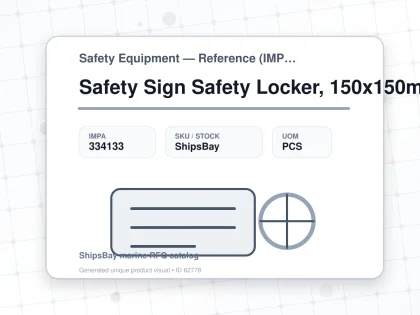 Safety Sign Safety Locker, 150x150mm - Safety Equipment — Reference (IMPA) - IMPA 334133 - UOM PCS